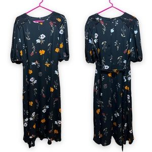 Donna Morgan Smocked Shoulder Midi Dress | 14